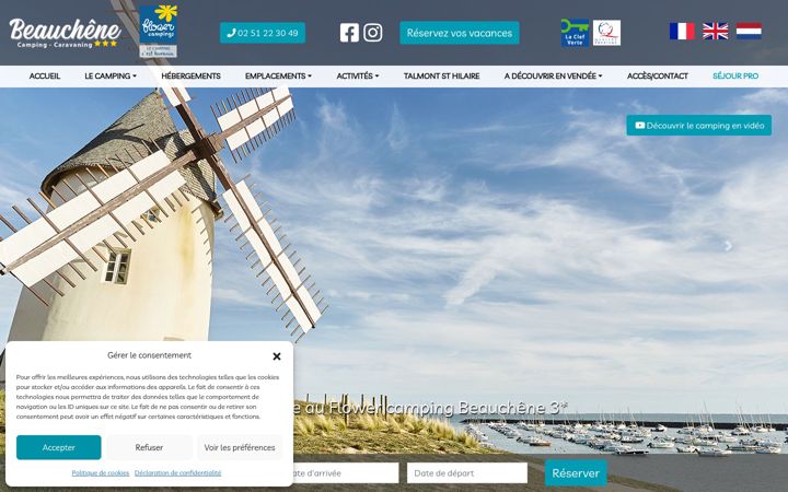 Screenshot of lebeauchene.com