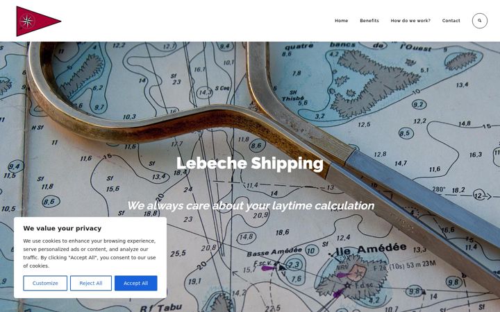 Screenshot of lebecheshipping.com