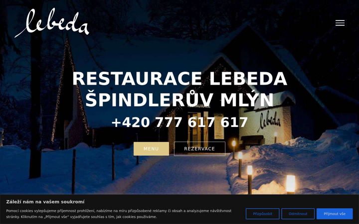 Screenshot of lebeda-spindl.cz