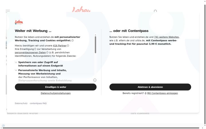 Screenshot of leben-und-erziehen.de