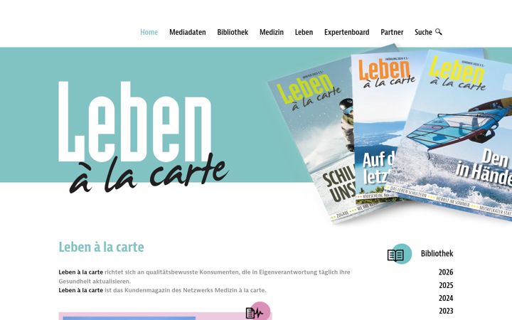 Screenshot of lebenalacarte.at