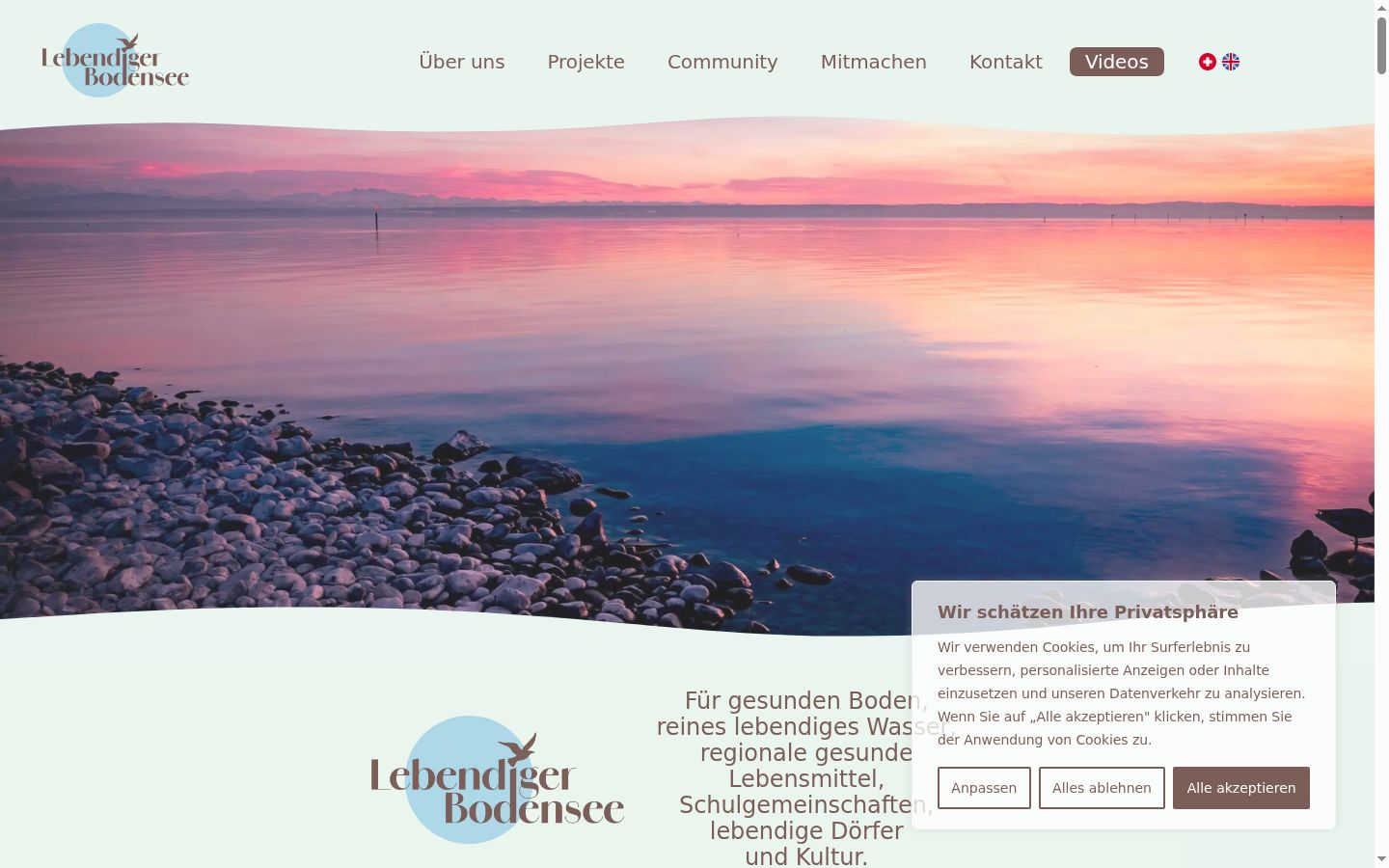 Screenshot tal-banner tal-kunsens muri qabel kwalunkwe interazzjoni