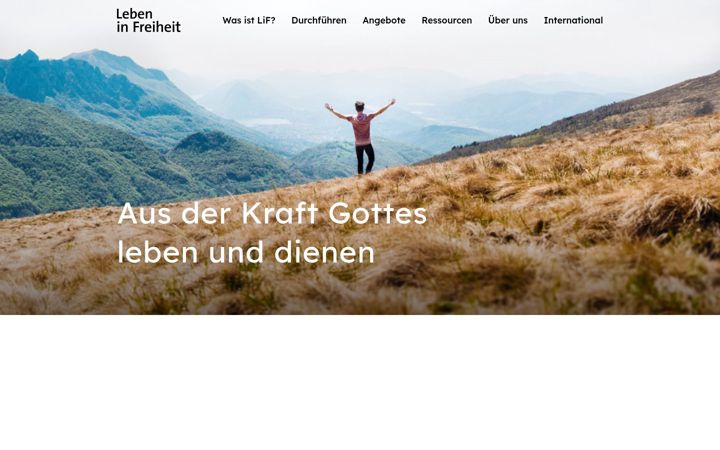 Screenshot of lebeninfreiheit.ch