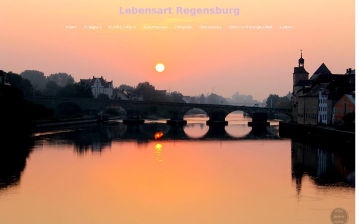Screenshot of lebens-art-regensburg.com