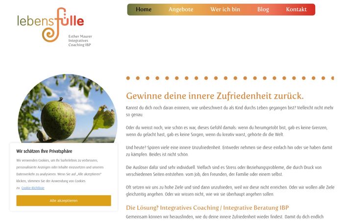 Screenshot of lebens-fuelle.ch