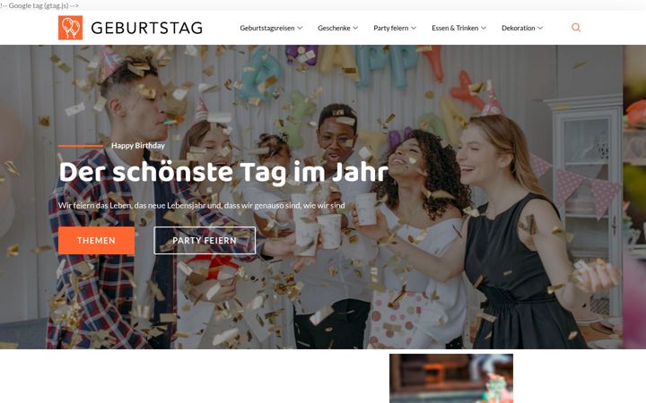 Screenshot of lebens-jahr.de