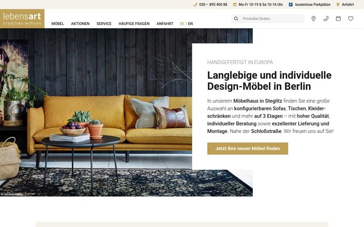 Snímek obrazovky lebensart-berlin.de