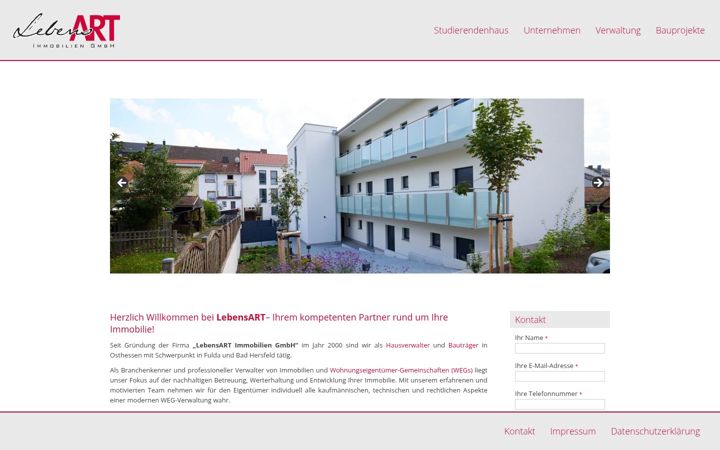 Screenshot of lebensart-fulda.de