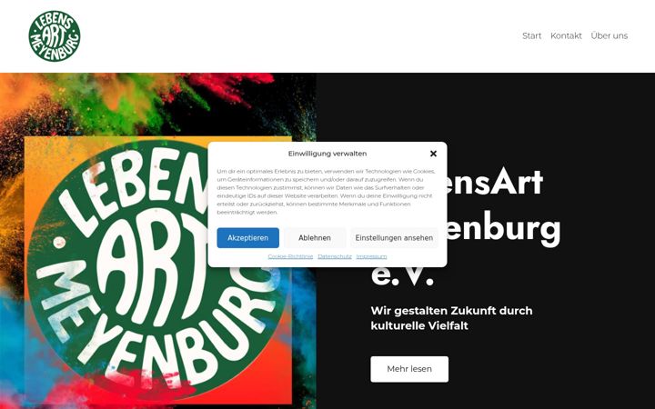 Screenshot of lebensart-meyenburg.de