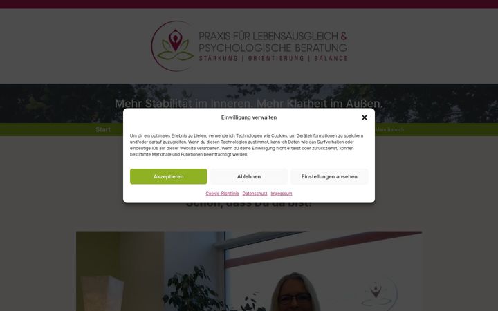 Screenshot of lebensausgleich.de