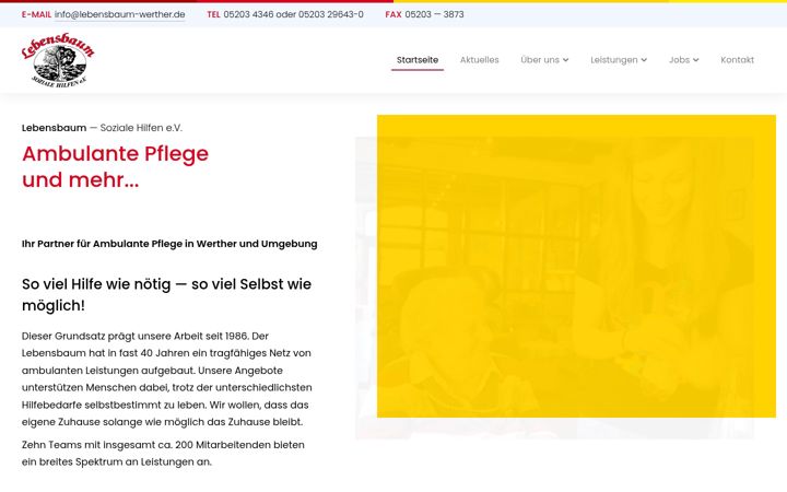 Screenshot of lebensbaum-werther.de