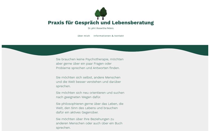 Screenshot of lebensberatung-peters-bremen.de