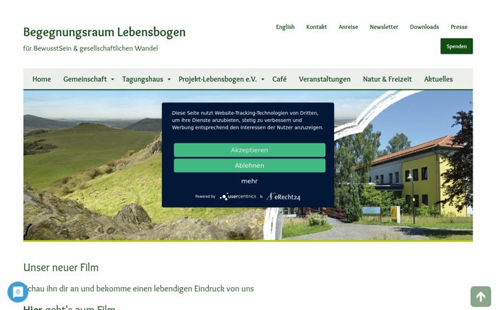 Screenshot of lebensbogen.org