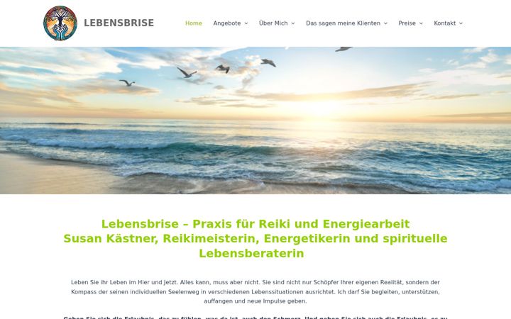 Screenshot of lebensbrise.net