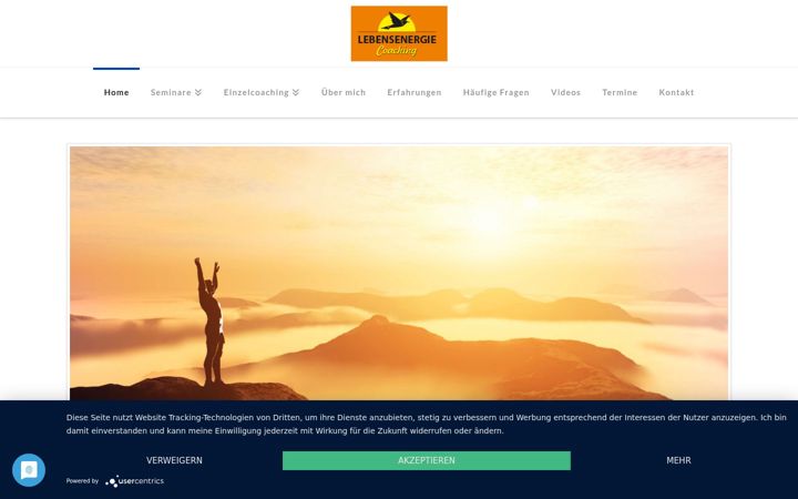 Screenshot of lebensenergie-coaching.de