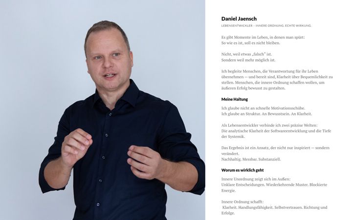 Screenshot of lebensentwickler.com