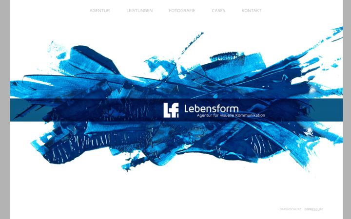 Screenshot of lebensform.net