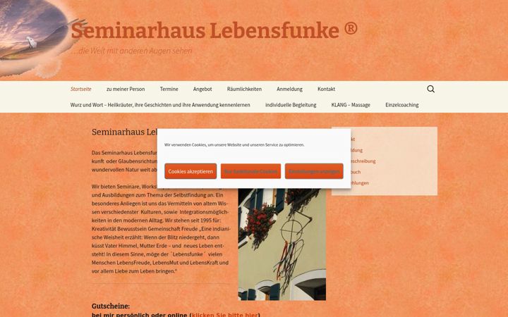 Screenshot of lebensfunke.de