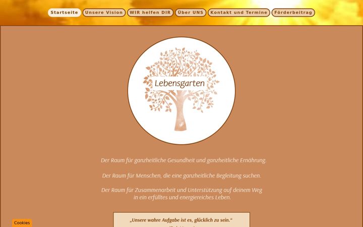 Screenshot of lebensgarten.co.at