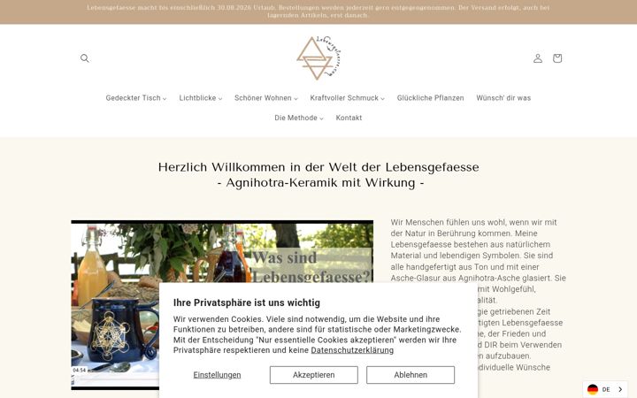 Screenshot of lebensgefaesse.com