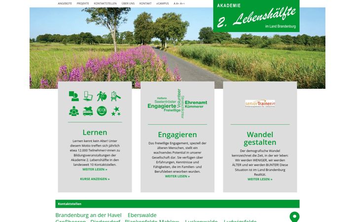 Screenshot of lebenshaelfte.de