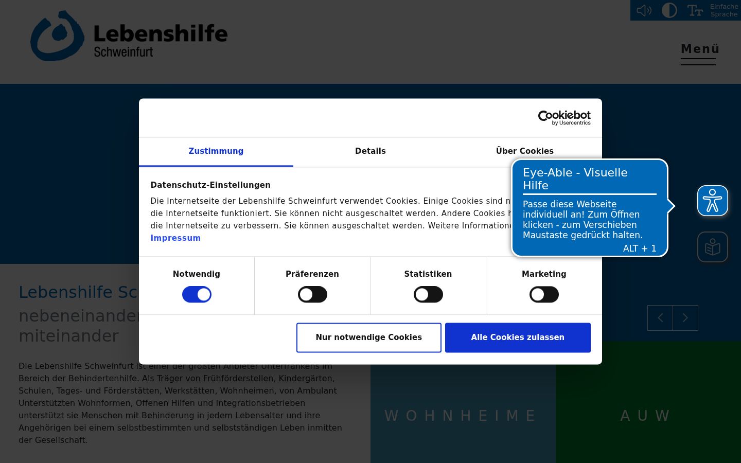 Captură de ecran a bannerului de consimțământ afișat înainte de orice interacțiune
