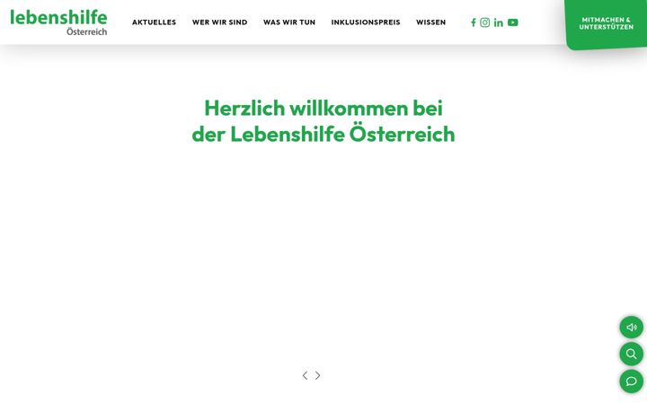 Screenshot of lebenshilfe.at