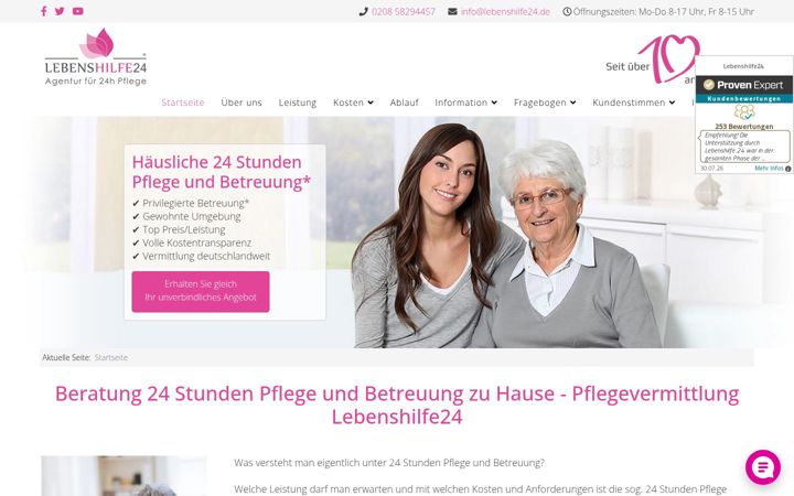 Screenshot of lebenshilfe24.de