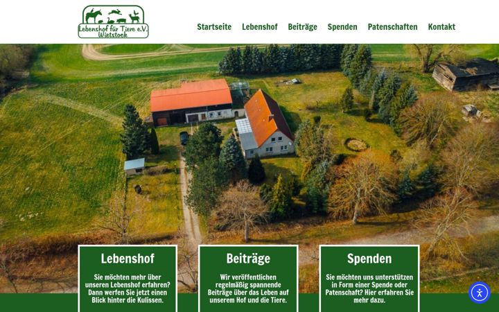 Screenshot of lebenshof-wietstock.de