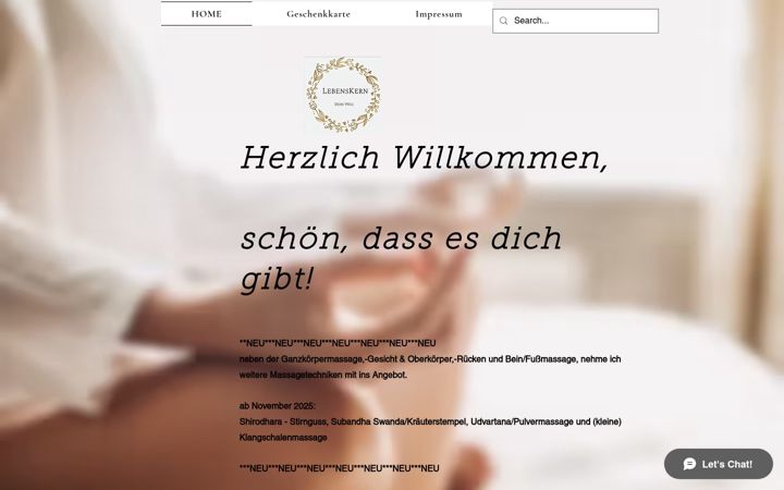 Screenshot of lebenskern-deinweg.de