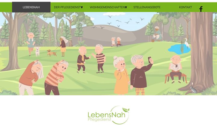 Screenshot of lebensnah-pflege.de