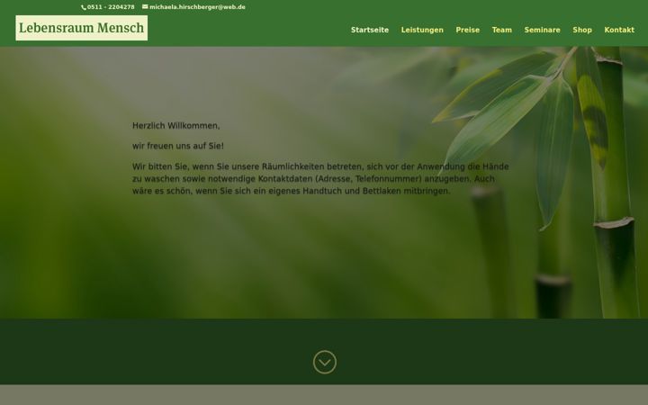Screenshot of lebensraummensch.net