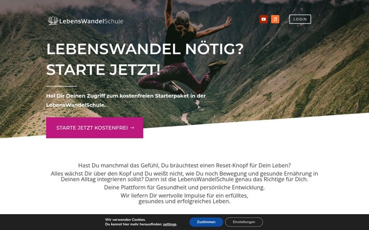 Screenshot of lebenswandelschule.com