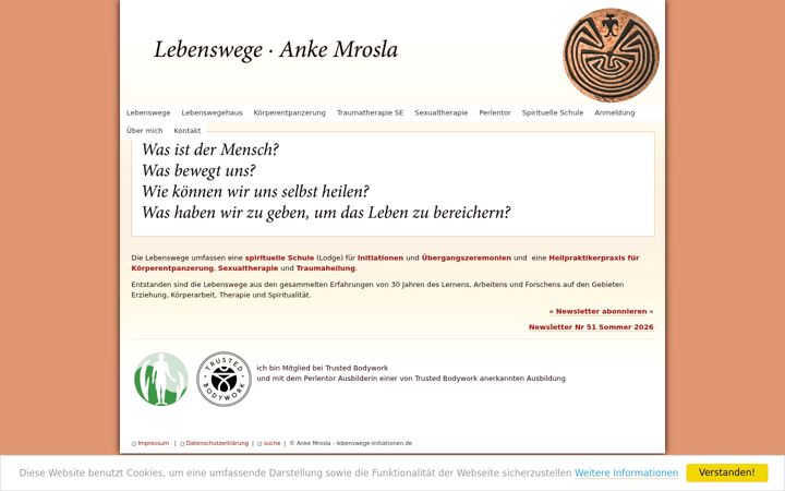 Screenshot of lebenswege-initiationen.de