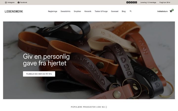 Screenshot of lebenswerk.dk