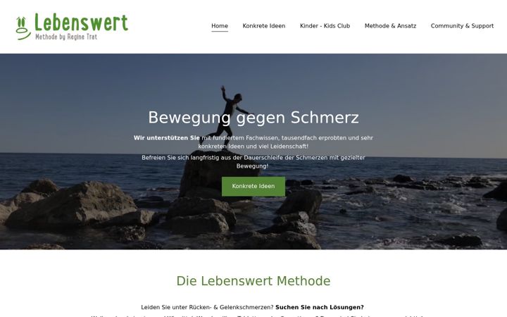 Screenshot of lebenswert-methode.com