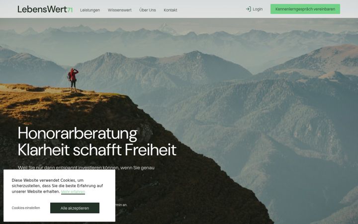 Screenshot of lebenswert71.de