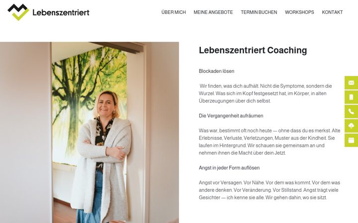 Screenshot of lebenszentriert.de