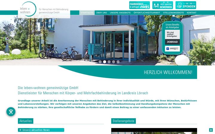 Screenshot of lebenwohnen.de