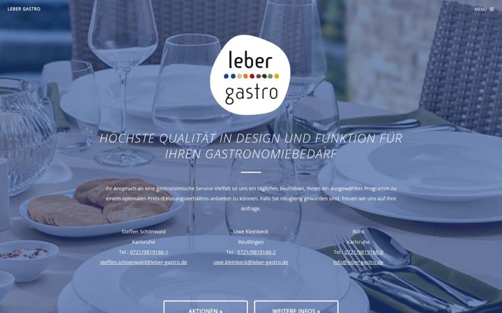 Screenshot of leber-gastro.de