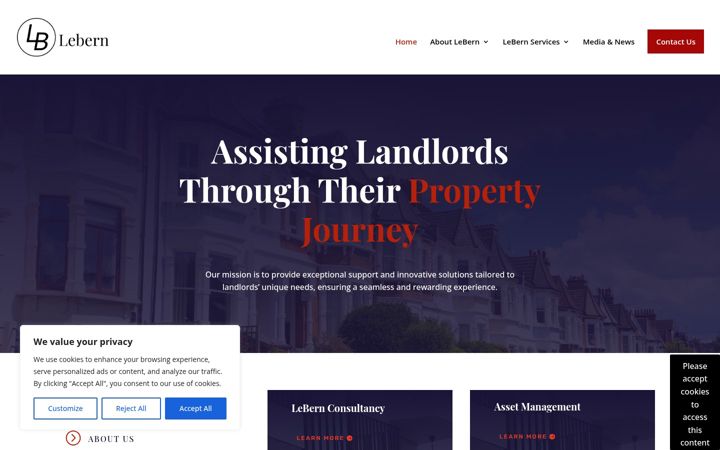 Screenshot of lebern.co.uk