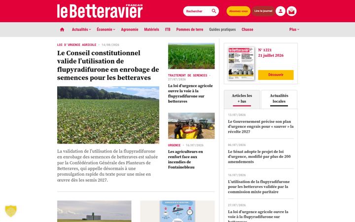 Screenshot of lebetteravier.fr