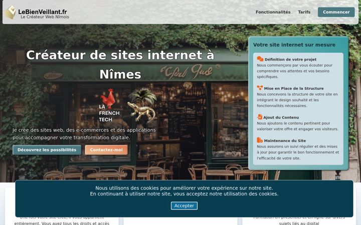 Screenshot of lebienveillant.fr