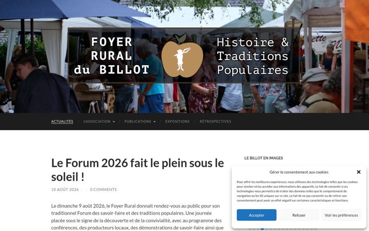 Screenshot of lebillot.org