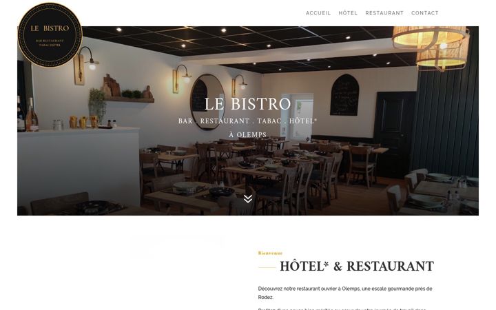 Screenshot of lebistro-olemps.fr