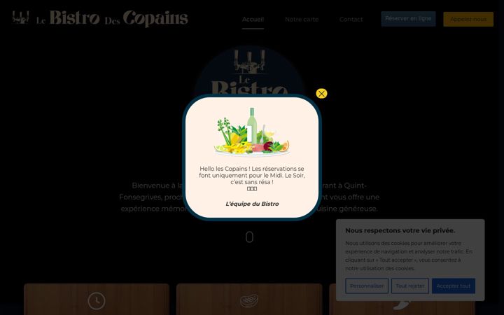 Screenshot of lebistrodescopains.com