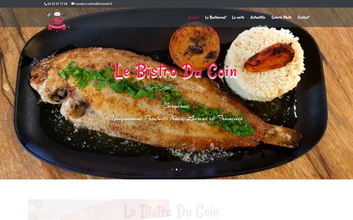 Screenshot of lebistroducoin.fr