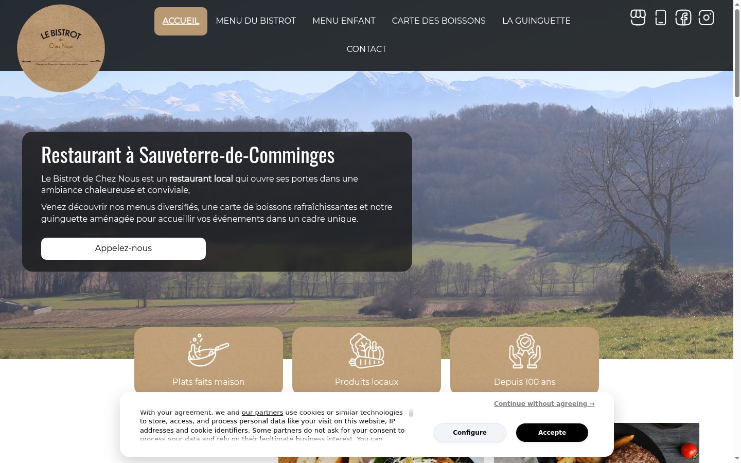 Screenshot des Einwilligungsbanners vor jeglicher Interaktion