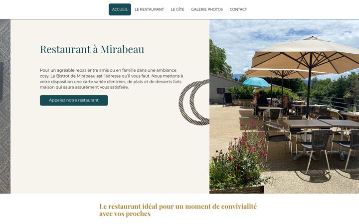 Screenshot of lebistrotdemirabeau.fr