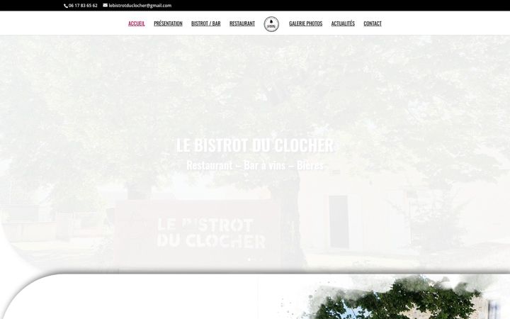 Screenshot of lebistrotduclocher.fr